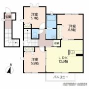 シャーメゾン花IIの間取り画像