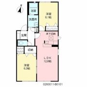 咲ら小路I B棟の間取り画像