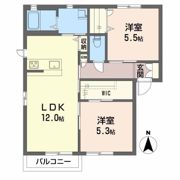 グリーンルーフ福田 B棟の間取り画像