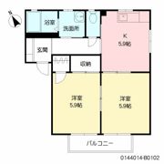 メゾン白水 B棟の間取り画像