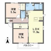 シャーメゾン蔵上の間取り画像