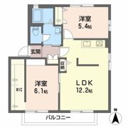 プロムナード蒲原 A棟の間取り画像