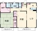 シャーメゾン西間の間取り画像