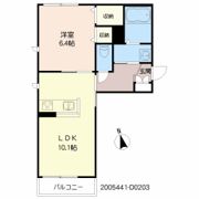 トップスターコート宮崎 D棟の間取り画像