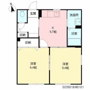 プランドール B棟の間取り画像