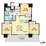 ライオンズタワー柏の間取り画像