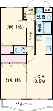 サニーサイドアップ壱番館の間取り画像
