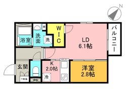 月光矢野西の間取り画像