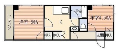 エクステンド武町の間取り画像