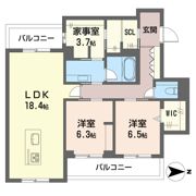 ベルフールほんまるの間取り画像