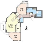 ヴィアソーレ鶴見の間取り画像