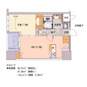 S-RESIDENCE千種belvia TOWER(べルヴィアタワー)の間取り画像