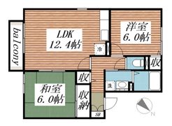 ハイツ美しが丘Ⅱの間取り画像