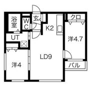 ブランシャール平岸の間取り画像