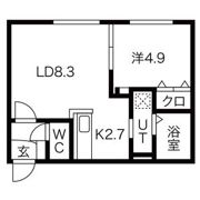 BREEZE南11条の間取り画像