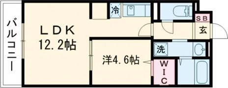 amuse恵美酒の間取り画像