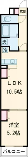 MISTRAL神屋町の間取り画像