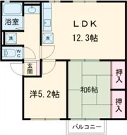 エクセルハイム天満Eの間取り画像