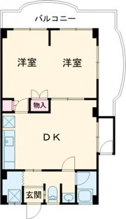 グリーンハイツ中山手の間取り画像