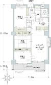 オムニバスコート東照宮西館の間取り画像
