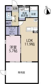 aruROOM高林の間取り画像