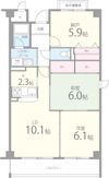 リーブ平田の間取り画像