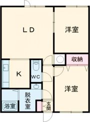 リバーサイドハイツBの間取り画像