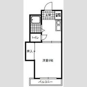 コーポラス藤の間取り画像