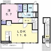パレス ハイム Ⅲの間取り画像