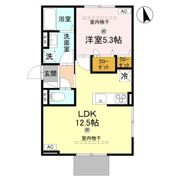 D-ROOM 手平の間取り画像