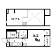 杜のアパートメントA棟の間取り画像