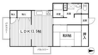三景コーポの間取り画像