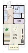 b'CASA水戸赤塚re-born A棟の間取り画像