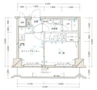 リバーヴュー長岡の間取り画像