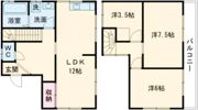 平岡町新在家貸家(36-10)の間取り画像