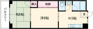 富雄サニーハイツの間取り画像