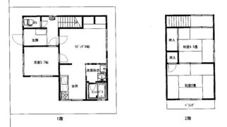 屋島西町戸建借家の間取り画像