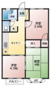 パーシモン弐番館の間取り画像