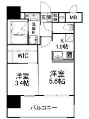 エンクレスト薬院NOBLEの間取り画像