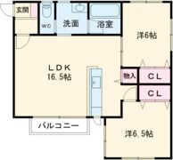 レジデンススエヒロVIの間取り画像