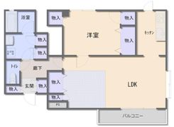 エーワンコートの間取り画像