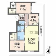 プレミアス大濠西の間取り画像