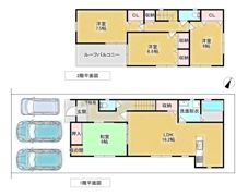 原市貸家Ⅱの間取り画像
