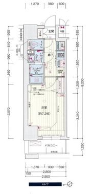 プレサンス久屋大通公園セラフィの間取り画像