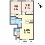 シャーメゾン道合 IIの間取り画像