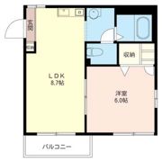 ツインコート Bの間取り画像