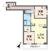 シャーメゾン天久保の間取り画像