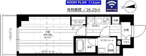 グランドコンシェルジュ池袋本町イーストの間取り画像