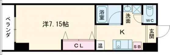 明日香大分駅南の間取り画像
