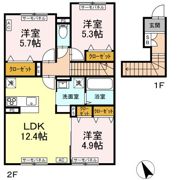 first sky Oの間取り画像